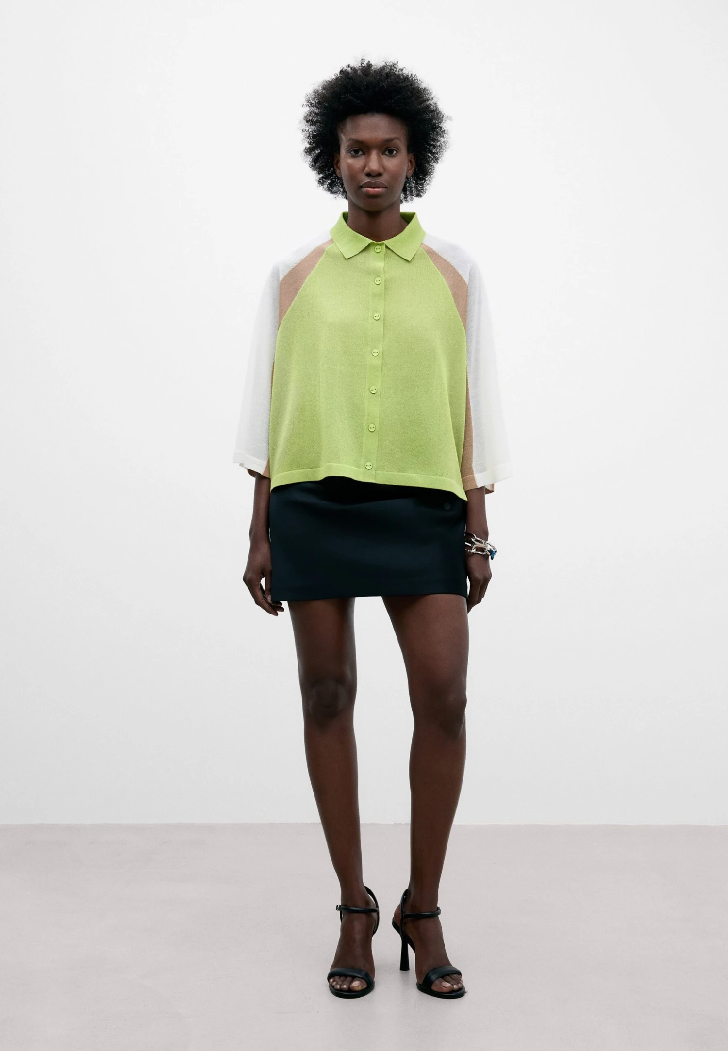 ADOLFO DOMINGUEZ Semitransparent CamiciaWhite Green Donna Camicie E Bluse ADL21E028-A11 1 ADOLFO DOMINGUEZ Semitransparent CamiciaWhite Green Donna Camicie E Bluse ADL21E028-A11