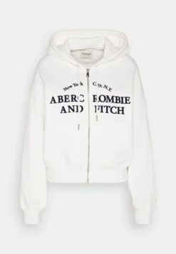 Abercrombie & Fitch Long Life Logo HoodedFelpa Con ZipCloud Dancer Off White Donna Felpe A0F21J05D-A11 -Vendite Next a35877f4a559471996baac374ae54ce7 scaled