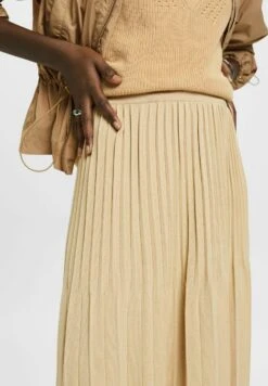 ESPRIT Plissierter- Gonna A Campana - Light Beige -Vendite Next a6c44837e50f48ddabaab53da891b576