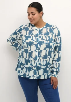 Jadan Amber PrintedCamiciaLegion Blue Graphic Print Donna Camicie E Bluse KAN21E0CP-K11