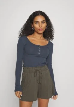 Pieces Petite PckitteMaglietta A Manica LungaOmbre Blue Donna T-shirt E Top PIT21D00K-K12