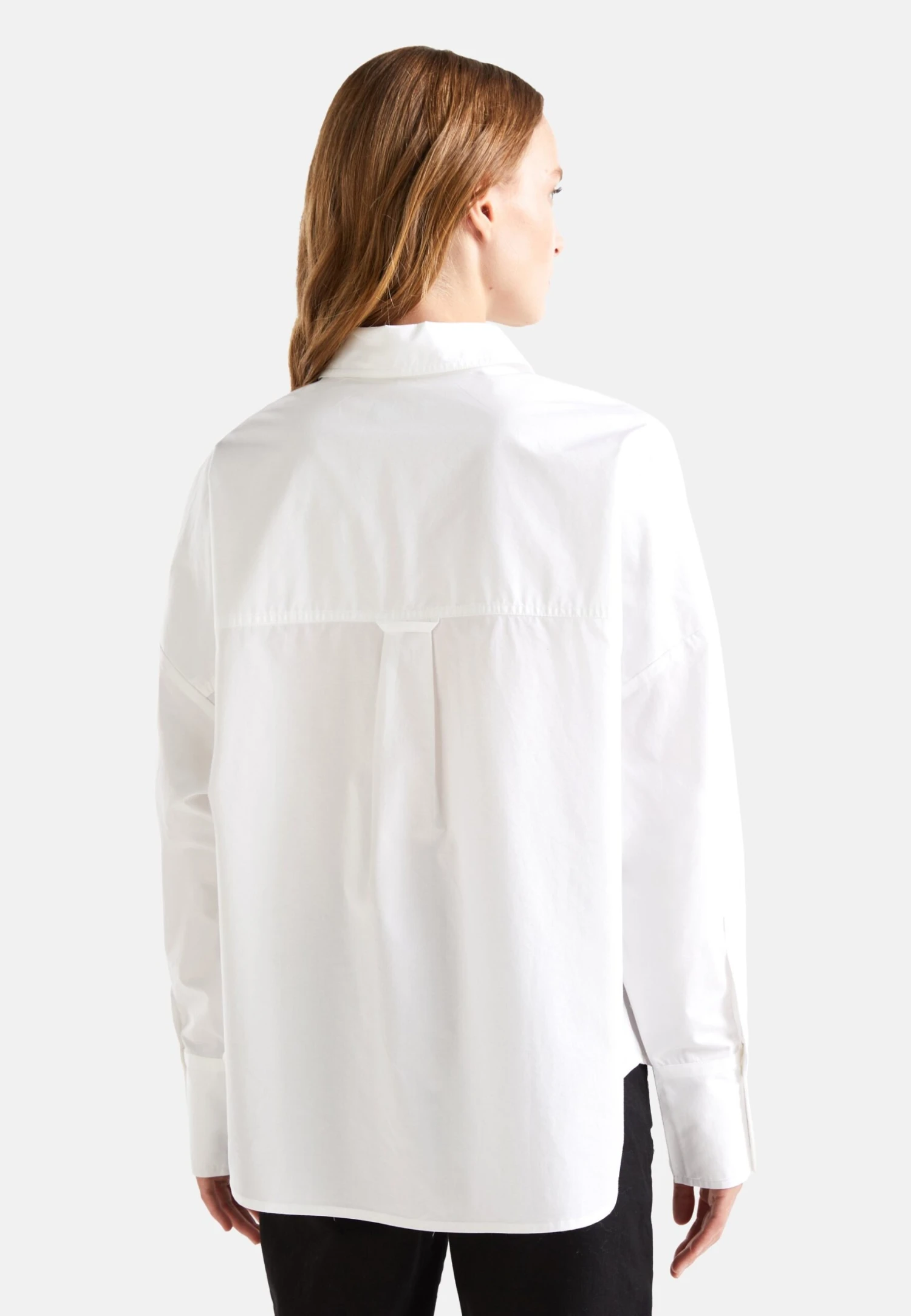 Plain Colour Poplin OversizCamiciaWhite Donna Camicie E Bluse 4BE21E0CF-A11 3 Plain Colour Poplin OversizCamiciaWhite Donna Camicie E Bluse 4BE21E0CF-A11 - immagine 3