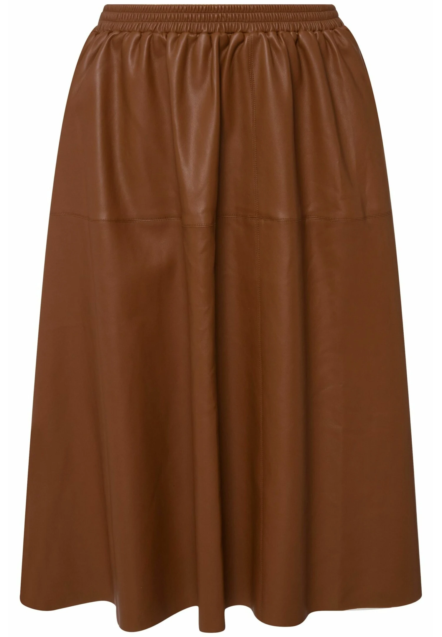 Ulla Popken Midi En Trapèze Au Genou Ceinture Élastique - Gonna A Campana - Erde 5 Ulla Popken Midi En Trapèze Au Genou Ceinture Élastique - Gonna A Campana - Erde - immagine 5