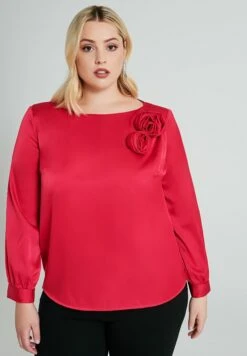 Rinascimento Curvy ConApplicateCamicettaFucsia Donna Camicie E Bluse RI821E05O-G11
