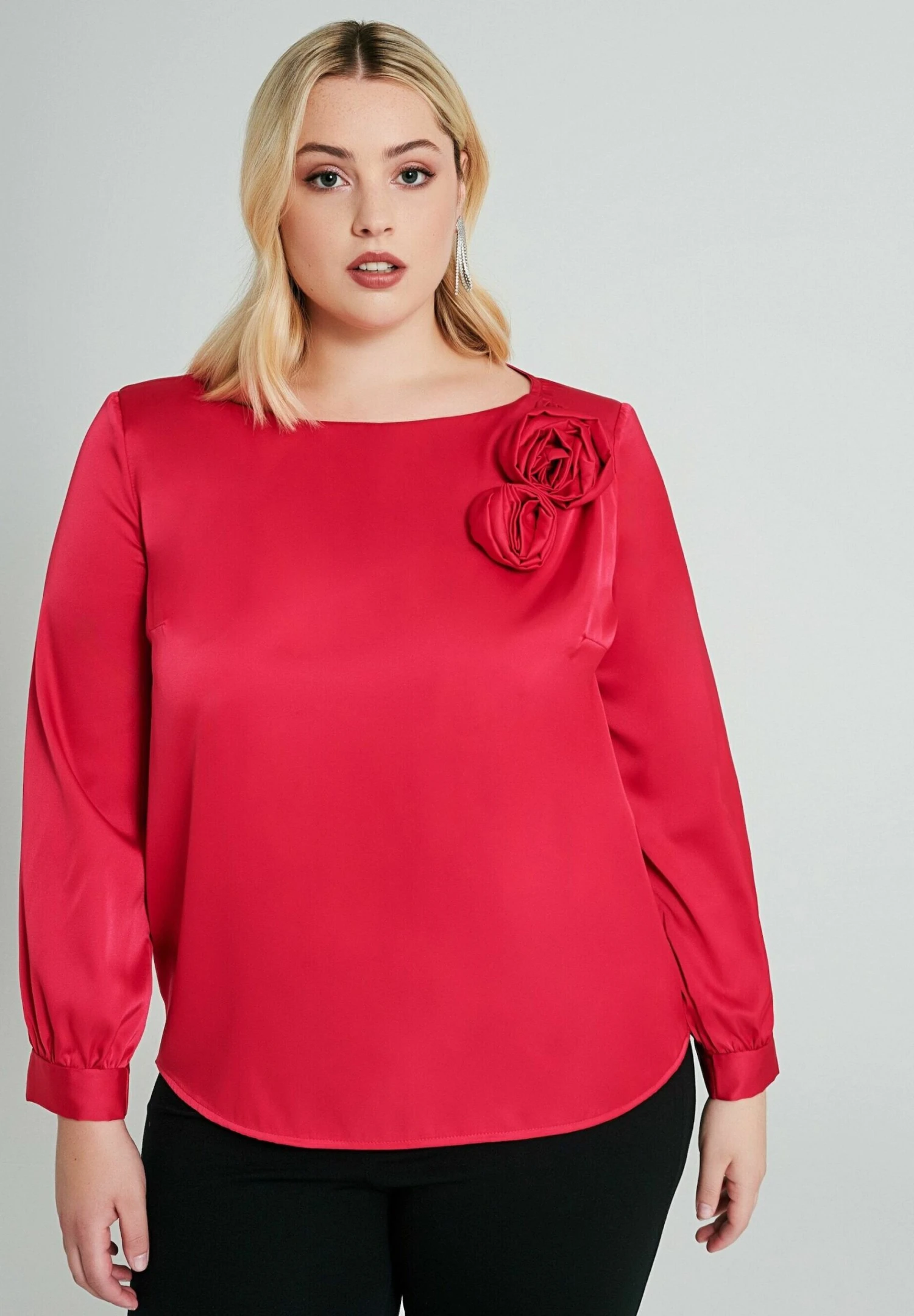 Rinascimento Curvy ConApplicateCamicettaFucsia Donna Camicie E Bluse RI821E05O-G11 1 Rinascimento Curvy ConApplicateCamicettaFucsia Donna Camicie E Bluse RI821E05O-G11