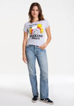 Logoshirt ComicsPeanutsSnoopy & WoodstockWeekendT-Shirt Con StampaGrau-Meliert Donna T-shirt E Top S3421E012-C11 -Vendite Next ae8f5c4a203b46eea32c7c314f62c094