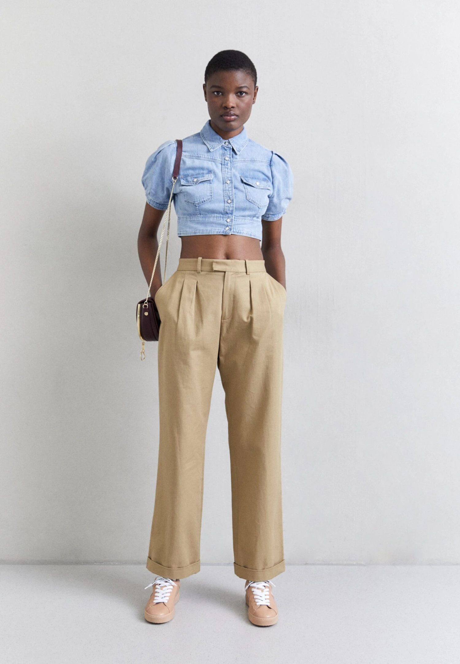 RE/DONE Midriff - Camicia - Blue Mist 2 RE/DONE Midriff - Camicia - Blue Mist - immagine 2