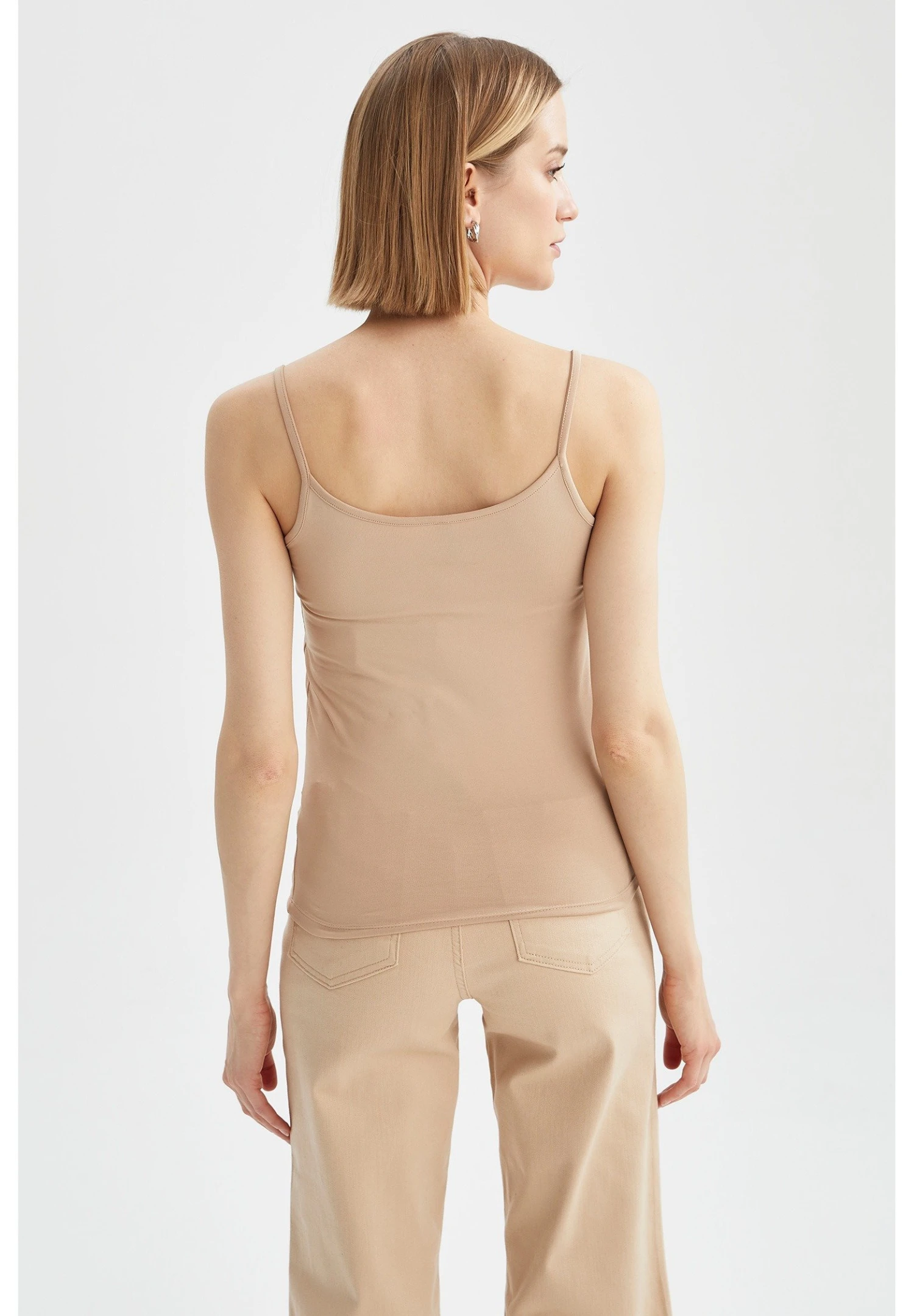 DeFacto Slim FitTopBeige Donna T-shirt E Top DEZ21D0JM-O11 3 DeFacto Slim FitTopBeige Donna T-shirt E Top DEZ21D0JM-O11 - immagine 3