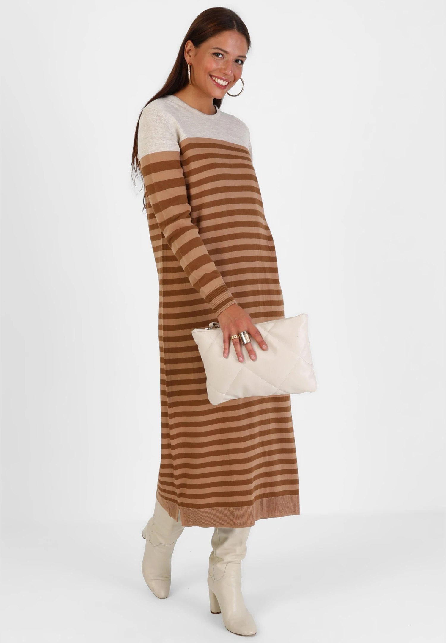 Crew Neck TavinAbito In MagliaMulti Coloured Donna Vestiti MHR21C0MU-T11 2 Crew Neck TavinAbito In MagliaMulti Coloured Donna Vestiti MHR21C0MU-T11 - immagine 2