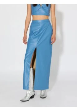 Snisabella Slit SkirtGonna A TubinoDella Robbia Blue Donna Gonne SXX21B00A-K11