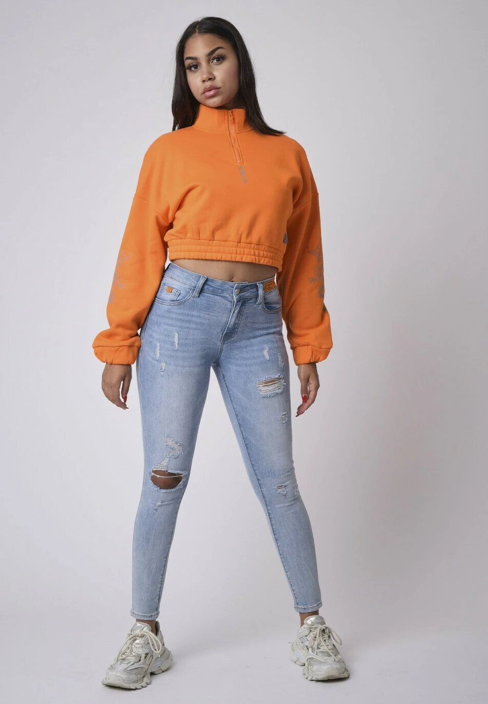 DragonsFelpaBurnt Orange Denim Donna Felpe PRK21E001-H11 2 DragonsFelpaBurnt Orange Denim Donna Felpe PRK21E001-H11 - immagine 2