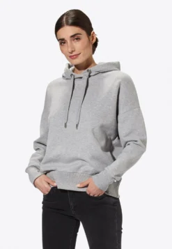 Rich&royal Organic Felpa HoodieFelpa Con CappuccioGrey Melangé Donna Felpe RI521J02C-C11