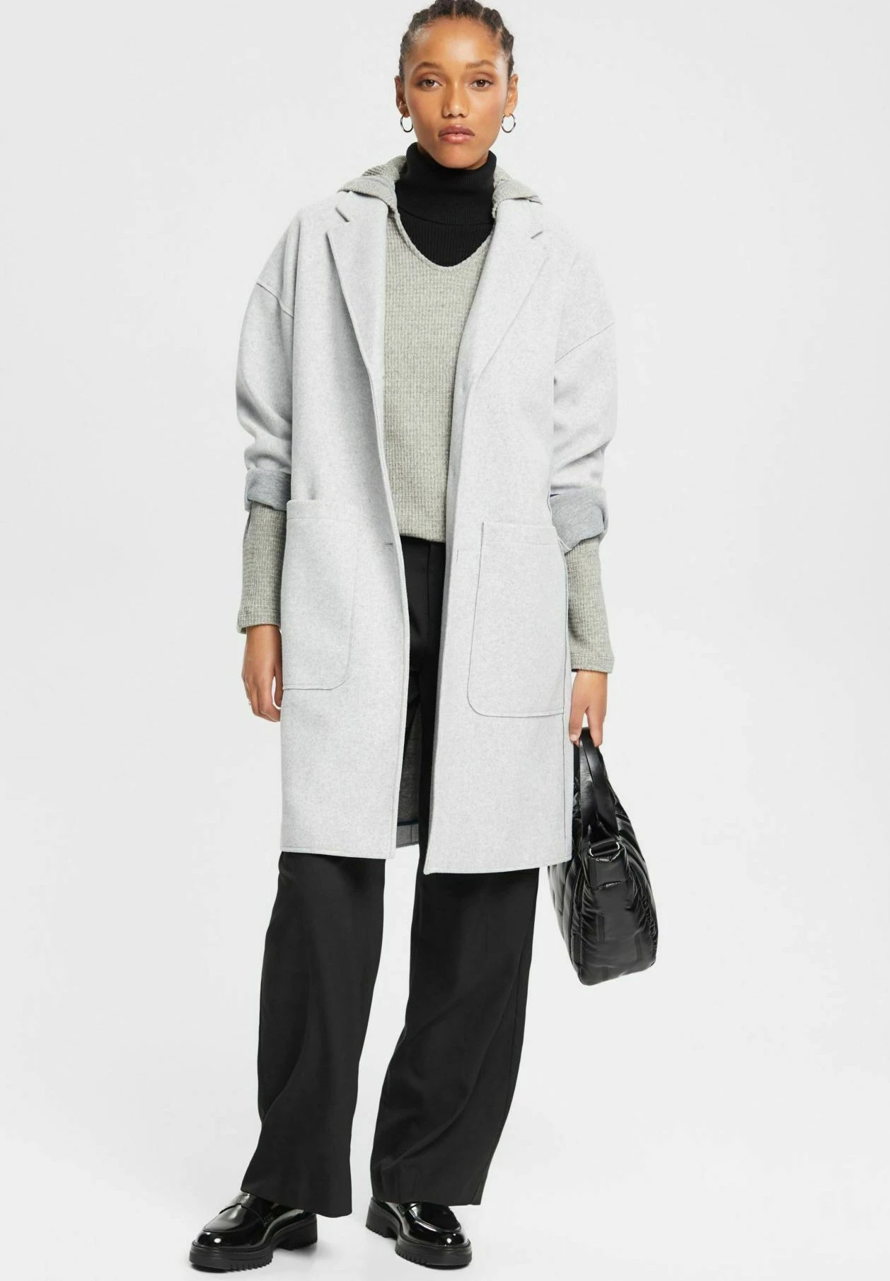 Edc By Esprit Felpa Con CappuccioMedium Grey Donna Felpe ED121J0BQ-C11 2 Edc By Esprit Felpa Con CappuccioMedium Grey Donna Felpe ED121J0BQ-C11 - immagine 2