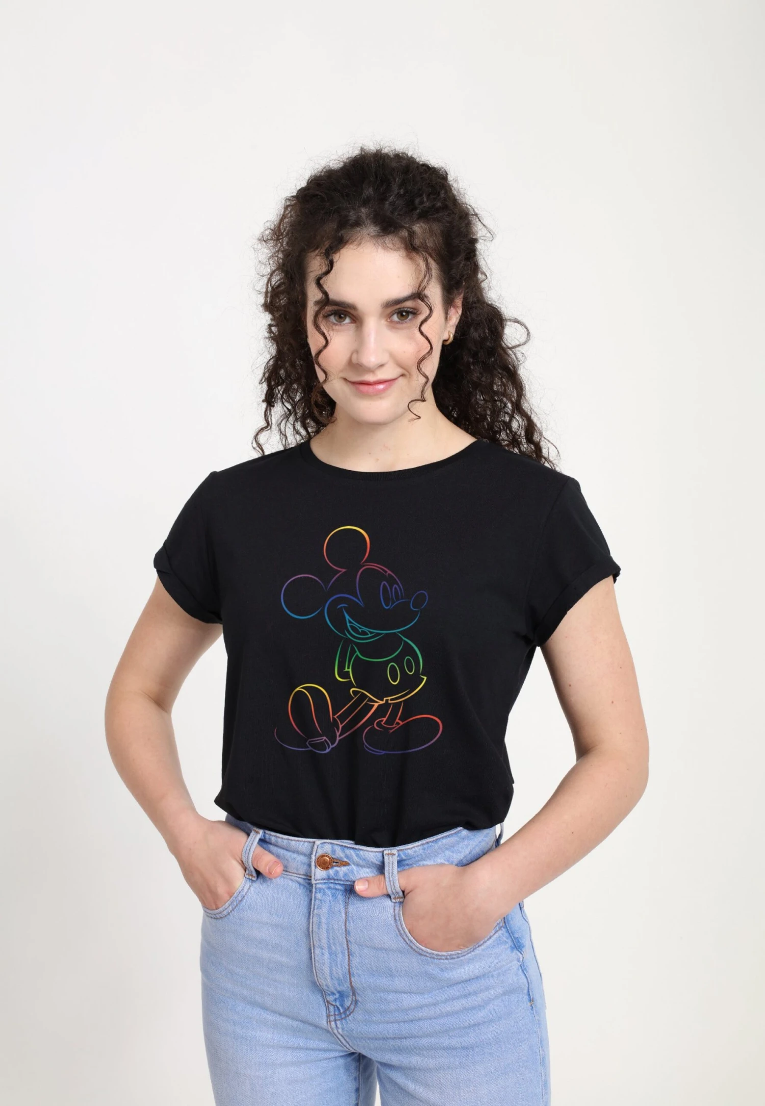Disney Mickey Mouse Big PrideT-Shirt Con StampaBlack Donna T-shirt E Top H3A21D9LY-Q11 3 Disney Mickey Mouse Big PrideT-Shirt Con StampaBlack Donna T-shirt E Top H3A21D9LY-Q11 - immagine 3
