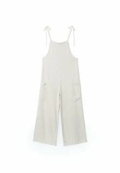 Stradivarius Flowing Rustic - Salopette - Beige -Vendite Next bbcfb5715d604f2d8fd633e5d1114aac