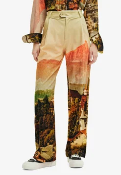 Desigual M Christian Lacroix Straight LandscapePantaloniMulti Coloured Donna Pantaloni DE121A0BR-T11