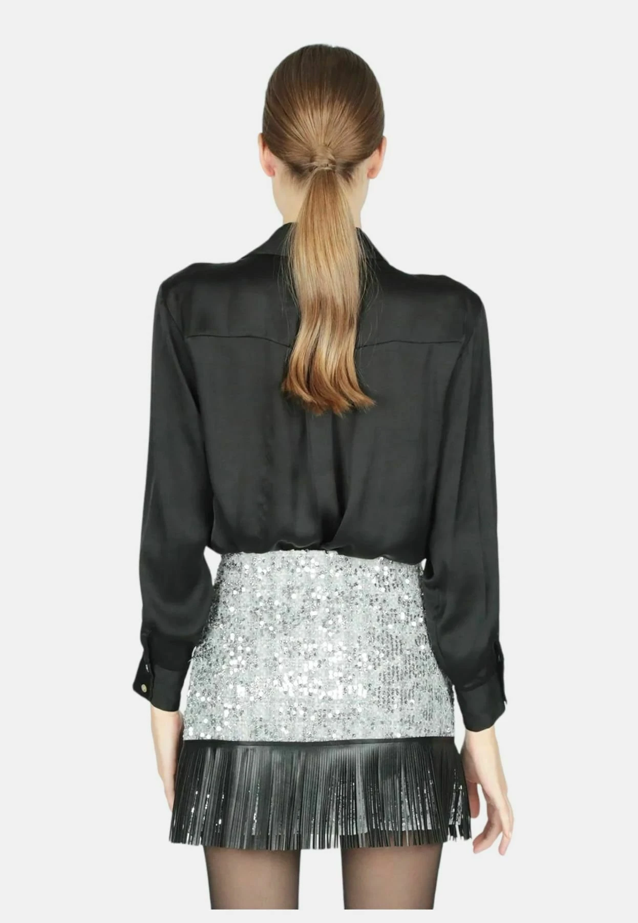 Gonna - Gonna A Campana - Argento Nero 2 Gonna - Gonna A Campana - Argento Nero - immagine 2