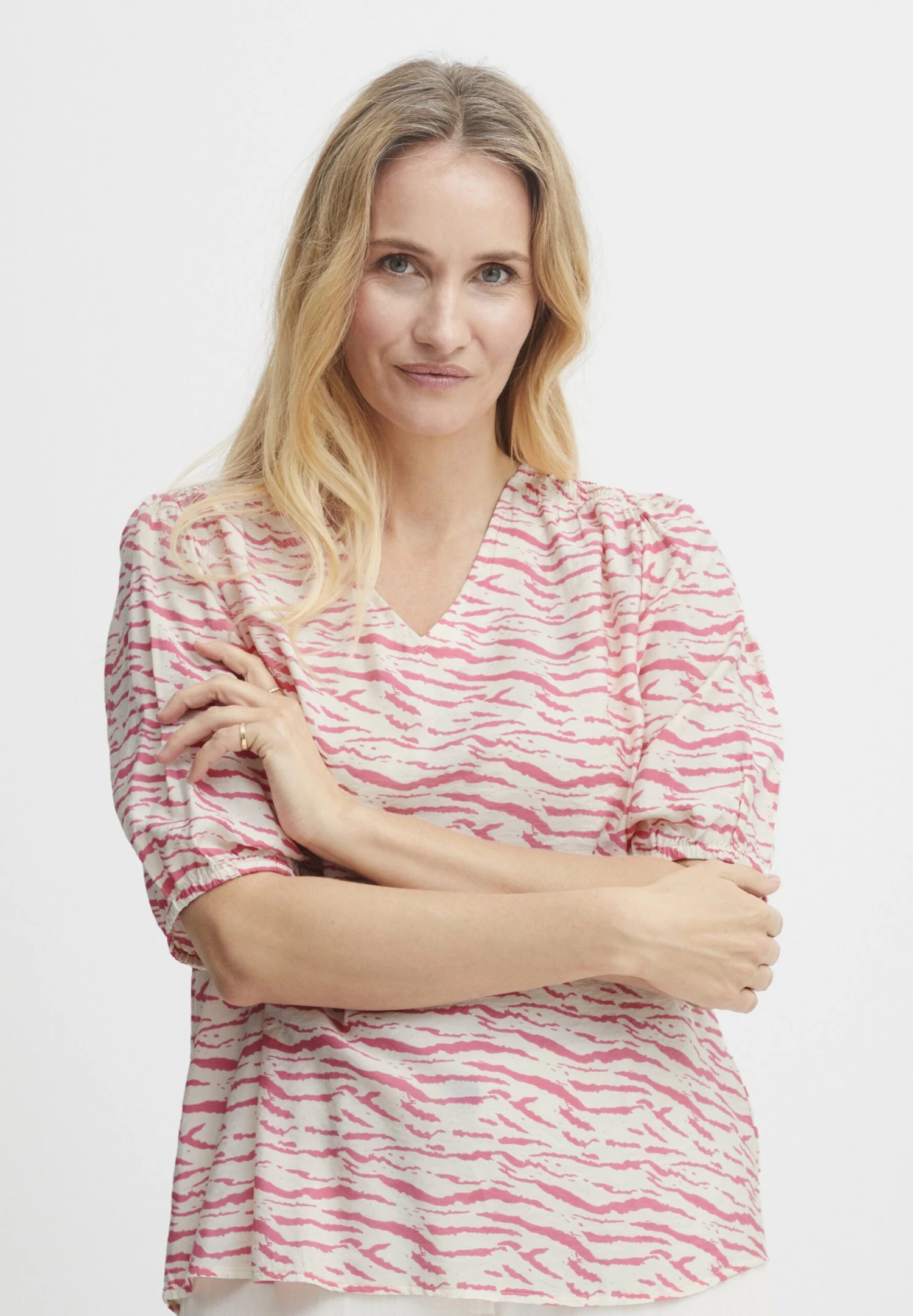 Fransa Frnita Bl CamicettaCamellia Rose Aop Ms Struct Donna Camicie E Bluse F2121E08G-J11 1 Fransa Frnita Bl CamicettaCamellia Rose Aop Ms Struct Donna Camicie E Bluse F2121E08G-J11