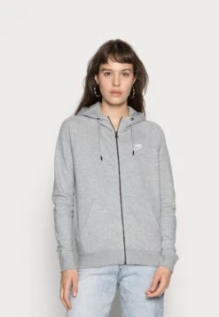 Nike Sportswear HoodieFelpa Con ZipGrey Heather/White Donna Felpe NI121J0B8-C11