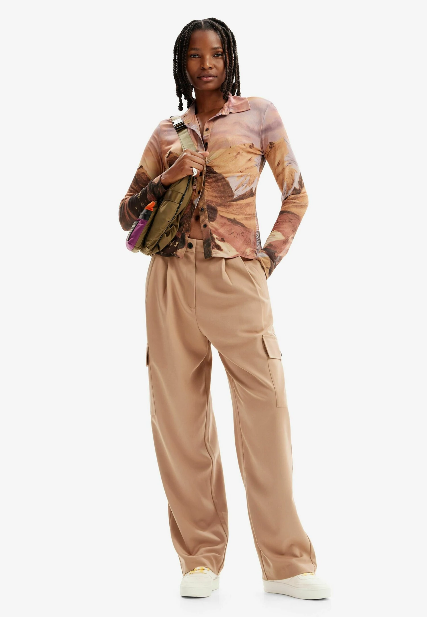 Desigual Gathered Landscape CamiciaMulti Coloured Donna Camicie E Bluse DE121E0MW-T11 2 Desigual Gathered Landscape CamiciaMulti Coloured Donna Camicie E Bluse DE121E0MW-T11 - immagine 2