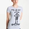 Logoshirt Dobby Will Always Be There ForT-Shirt Con StampaGrau-Meliert Donna T-shirt E Top S3421D027-C11