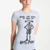 Logoshirt Dobby Will Always Be There ForT-Shirt Con StampaGrau-Meliert Donna T-shirt E Top S3421D027-C11