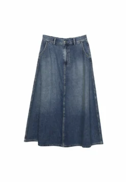 Stradivarius Layered - Gonna Di Jeans - Blue Denim -Vendite Next c46640e078414e159c213e1fd107cead