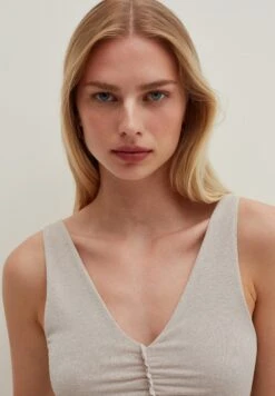 Stefanel With GatheringTopGrey Donna T-shirt E Top S5721E045-C11 -Vendite Next c468814c8c0844e6b34e66e12338bba5