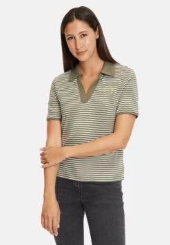 Betty Barclay Mit RingelPoloKhaki White Donna T-shirt E Top 2BE21D0XQ-M11