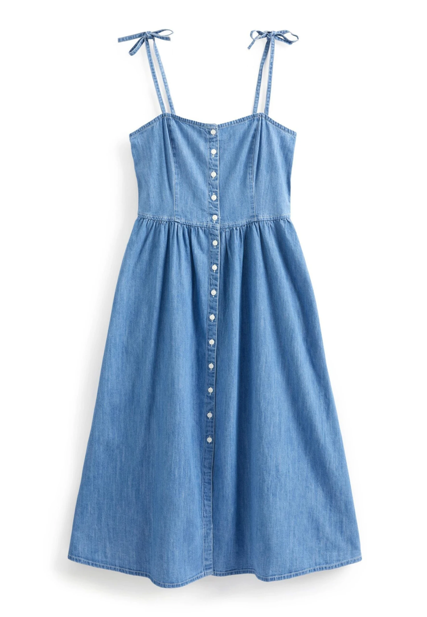 Next Button Through Denim Summer DressVestito Di JeansBlue Donna Vestiti NX321C3L1-K11 4 Next Button Through Denim Summer DressVestito Di JeansBlue Donna Vestiti NX321C3L1-K11 - immagine 4