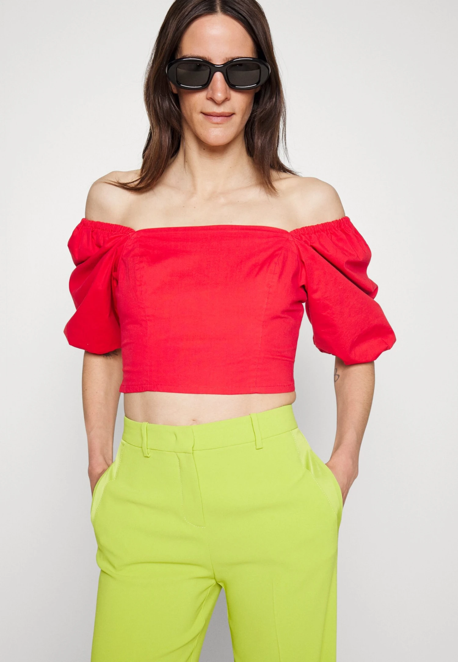 DKNY Crop - Camicetta - Mars Red 4 DKNY Crop - Camicetta - Mars Red - immagine 4