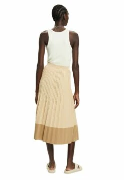 ESPRIT Plissierter- Gonna A Campana - Light Beige -Vendite Next cded7a960566415993f6fb83b3d47af9