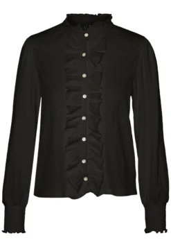 Vero Moda Gerüschtes - Camicia - Black -Vendite Next d2a63fe7b5684450aaf09fcb90dec5e9