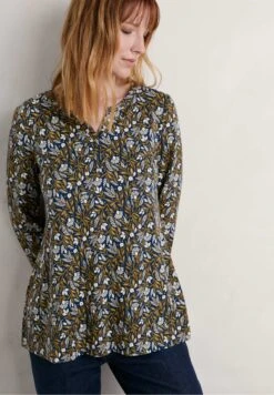 RissoCamicettaFolk Meadow Maritime Chalk Donna Camicie E Bluse SEZ21E055-T11