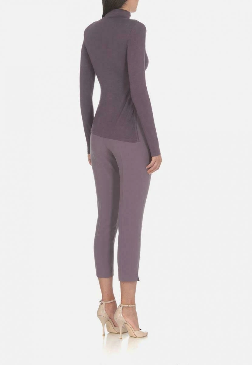 Elisabetta Franchi CrepePantaloniPurple Donna Pantaloni EF121A09F-I11 2 Elisabetta Franchi CrepePantaloniPurple Donna Pantaloni EF121A09F-I11 - immagine 2