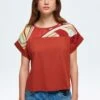 PatternedT-Shirt Con StampaBrown Donna T-shirt E Top ADK21D01U-O11