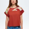 PatternedT-Shirt Con StampaBrown Donna T-shirt E Top ADK21D01U-O11