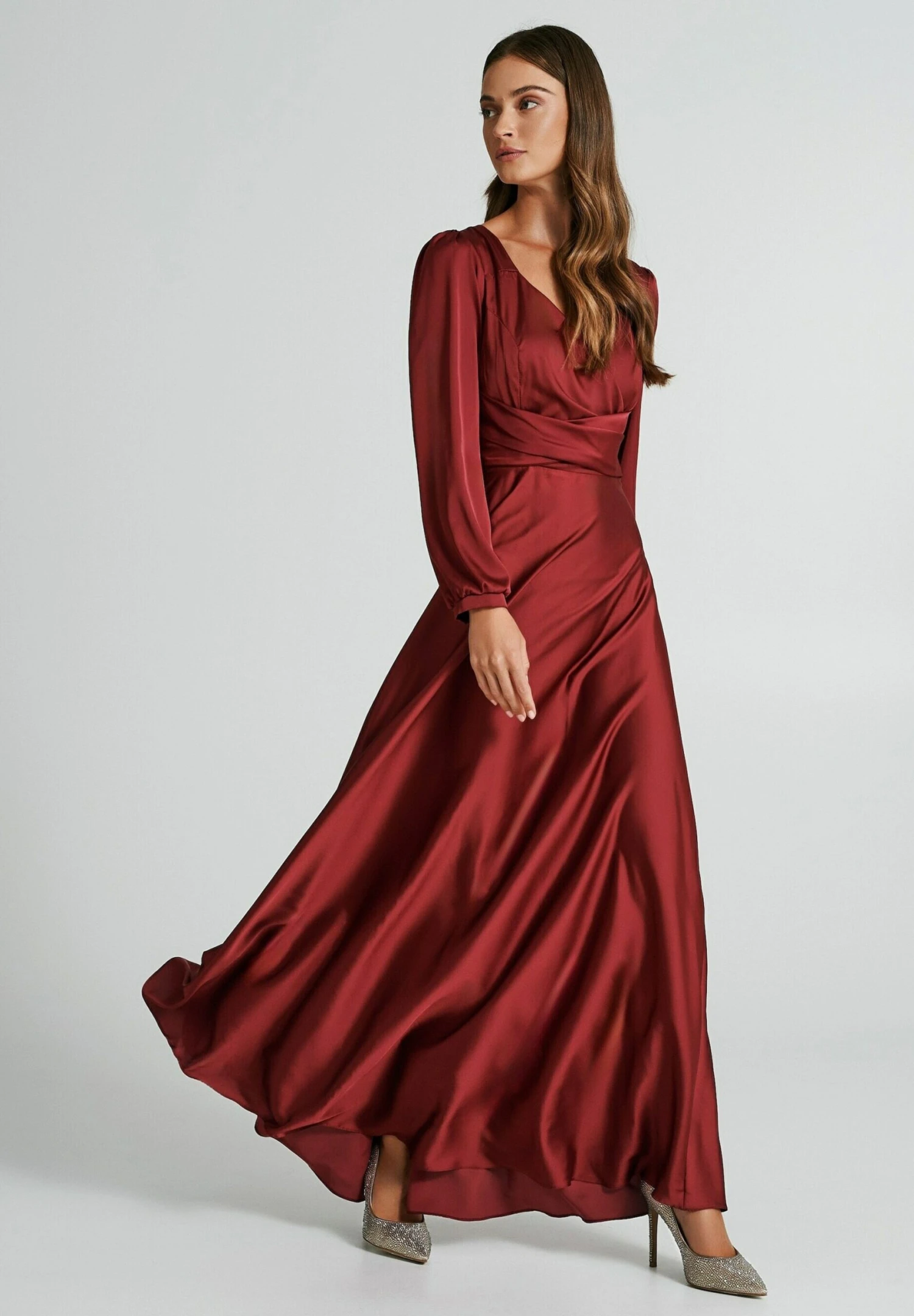 Rinascimento Vestito Lungo - Rosso 2 Rinascimento Vestito Lungo - Rosso - immagine 2