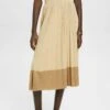 ESPRIT Plissierter- Gonna A Campana - Light Beige