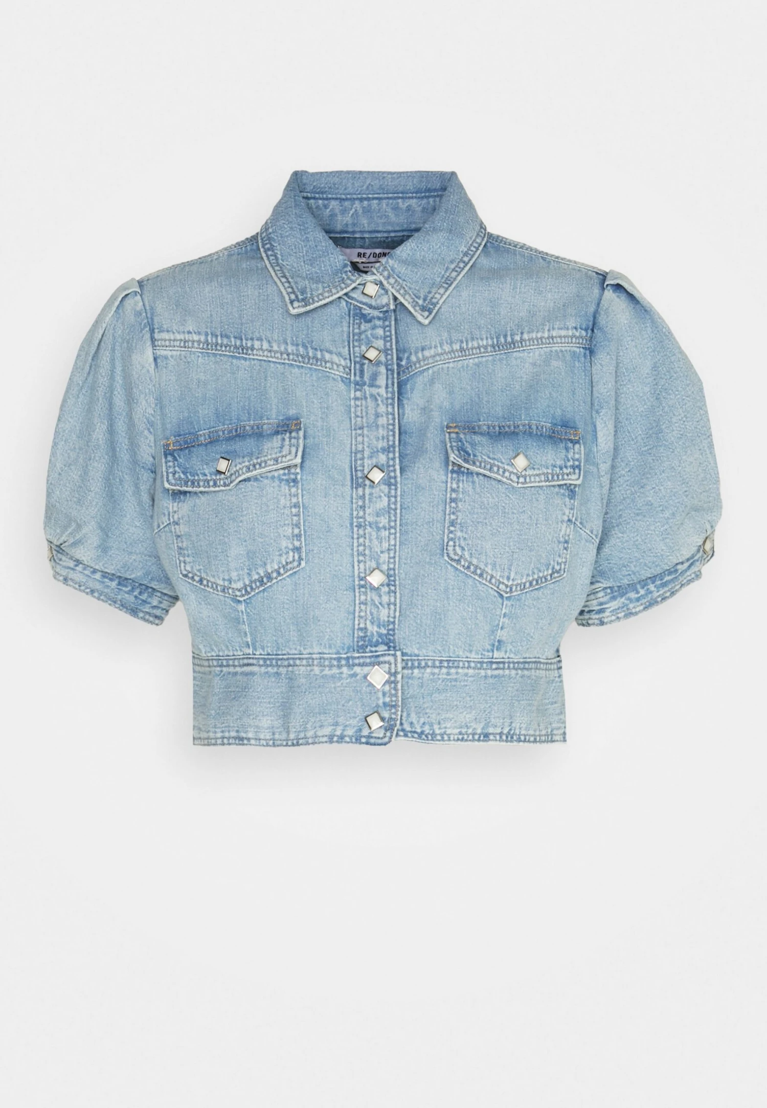 RE/DONE Midriff - Camicia - Blue Mist 6 RE/DONE Midriff - Camicia - Blue Mist - immagine 6