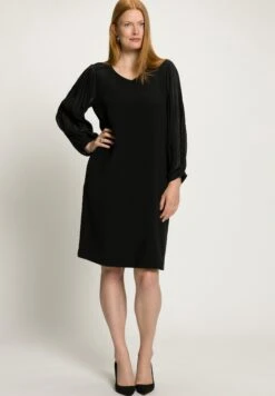 Ulla Popken Jolis Plis CreuxVestito EstivoNoir Donna Vestiti UP121C0Y1-Q11