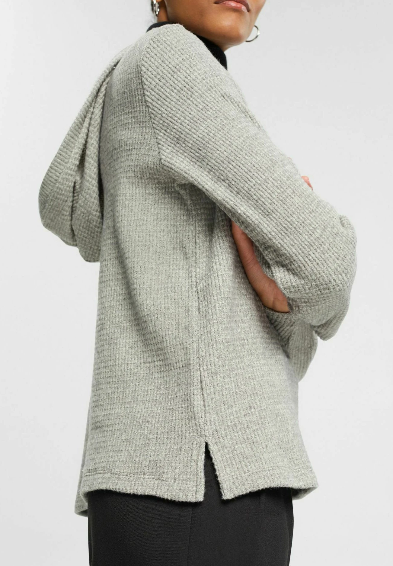 Edc By Esprit Felpa Con CappuccioMedium Grey Donna Felpe ED121J0BQ-C11 4 Edc By Esprit Felpa Con CappuccioMedium Grey Donna Felpe ED121J0BQ-C11 - immagine 4