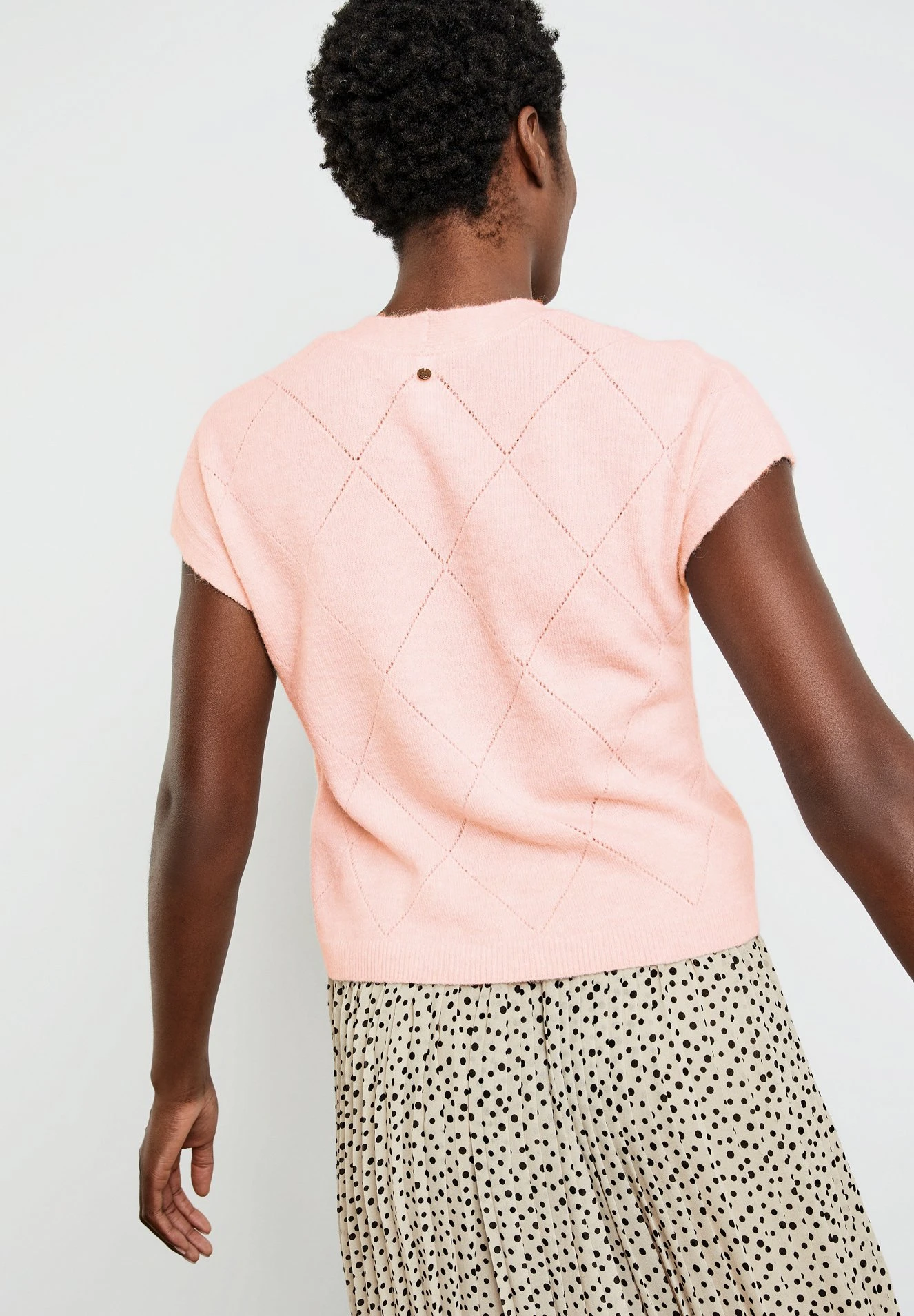 Gerry Weber Flauschiger KurzarmT-Shirt BasicPink Salt Melange Donna T-shirt E Top GW121I0GL-J11 2 Gerry Weber Flauschiger KurzarmT-Shirt BasicPink Salt Melange Donna T-shirt E Top GW121I0GL-J11 - immagine 2