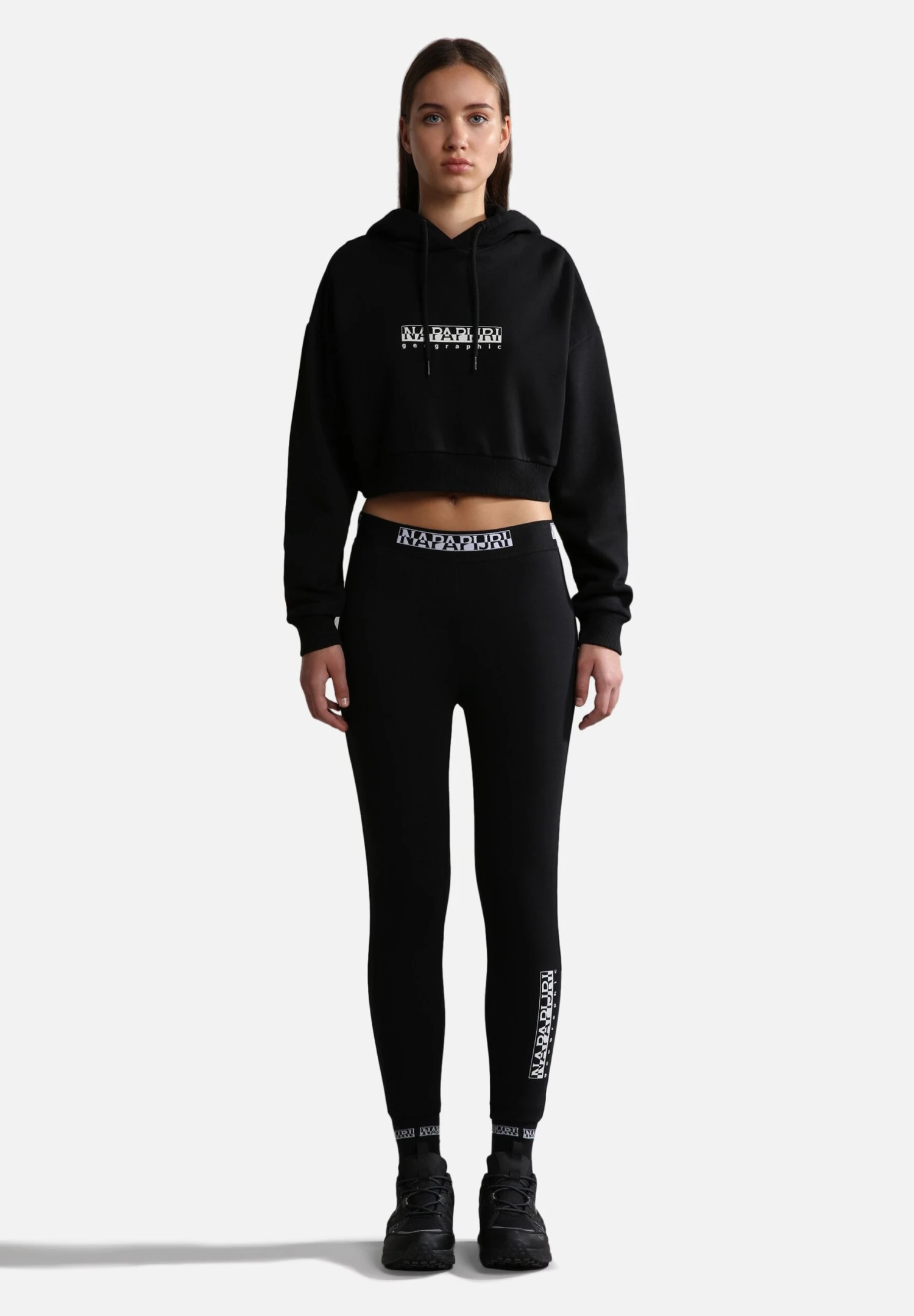 Napapijri B Box Crop Felpa Con CappuccioBlack Donna Felpe NA621J04L-Q11 2 Napapijri B Box Crop Felpa Con CappuccioBlack Donna Felpe NA621J04L-Q11 - immagine 2