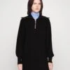 Yasdalma Zip DressAbito In MagliaBlack Donna Vestiti Y0121C1TV-Q11