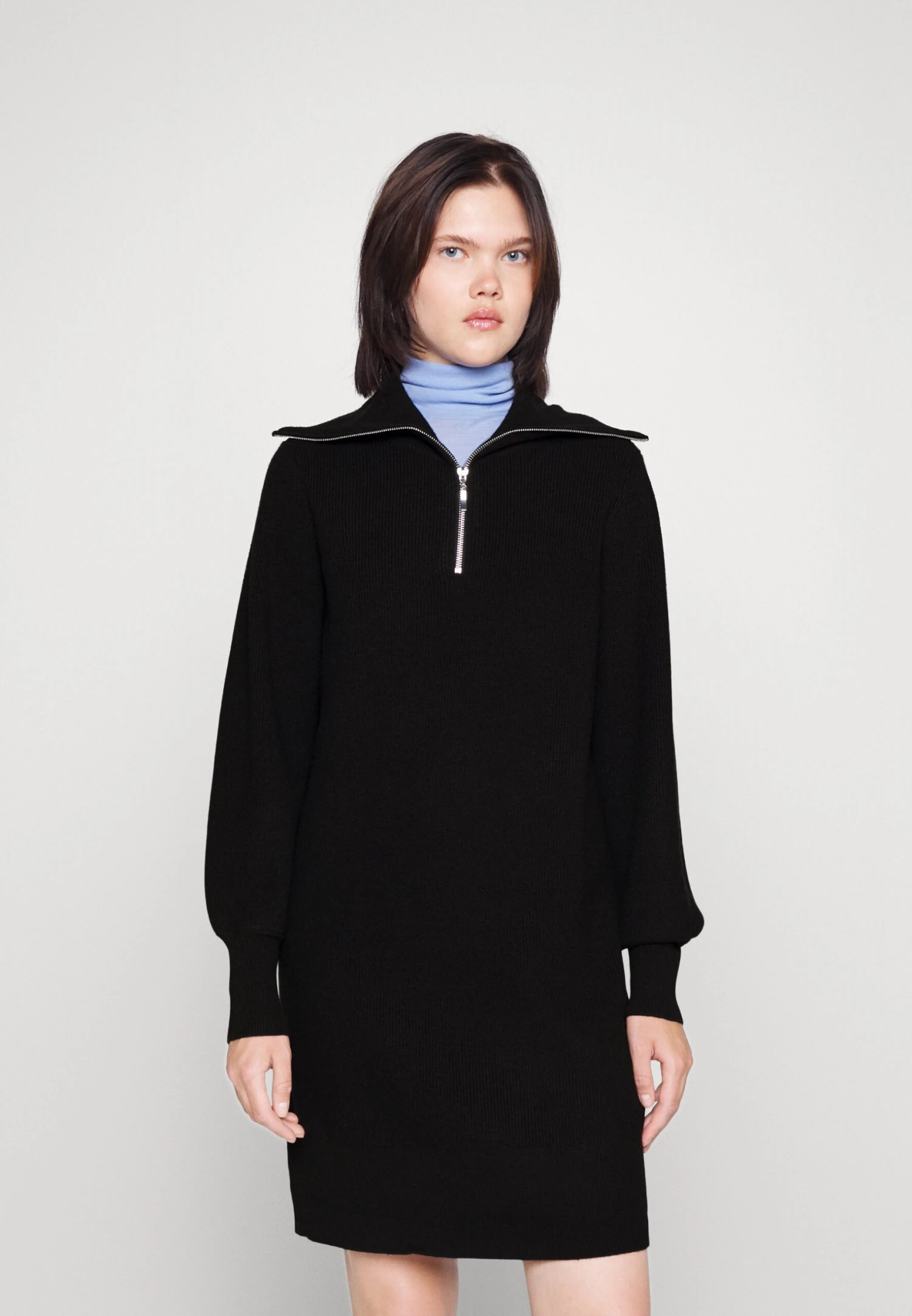 Yasdalma Zip DressAbito In MagliaBlack Donna Vestiti Y0121C1TV-Q11 1 Yasdalma Zip DressAbito In MagliaBlack Donna Vestiti Y0121C1TV-Q11