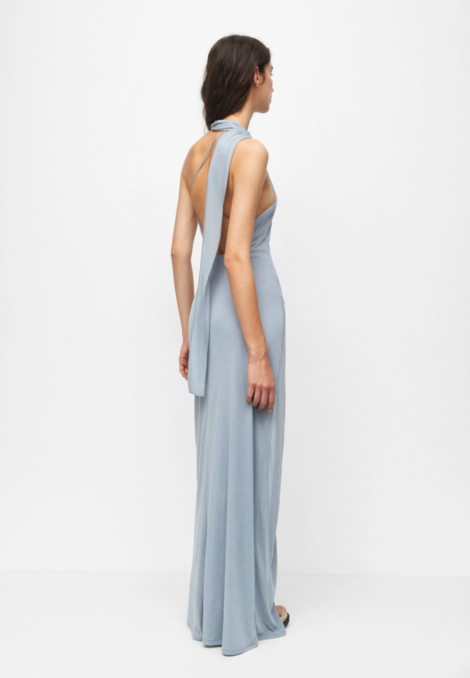 PULL & BEAR Long Asymmetric With A DetailVestito LungoLight Grey Donna Vestiti PUC21C135-C11 2 PULL & BEAR Long Asymmetric With A DetailVestito LungoLight Grey Donna Vestiti PUC21C135-C11 - immagine 2