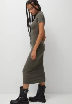 PULL & BEAR High Neck Basic - Vestito Lungo - Grey -Vendite Next e2d6e338aa2740df8ede3ad10015f960