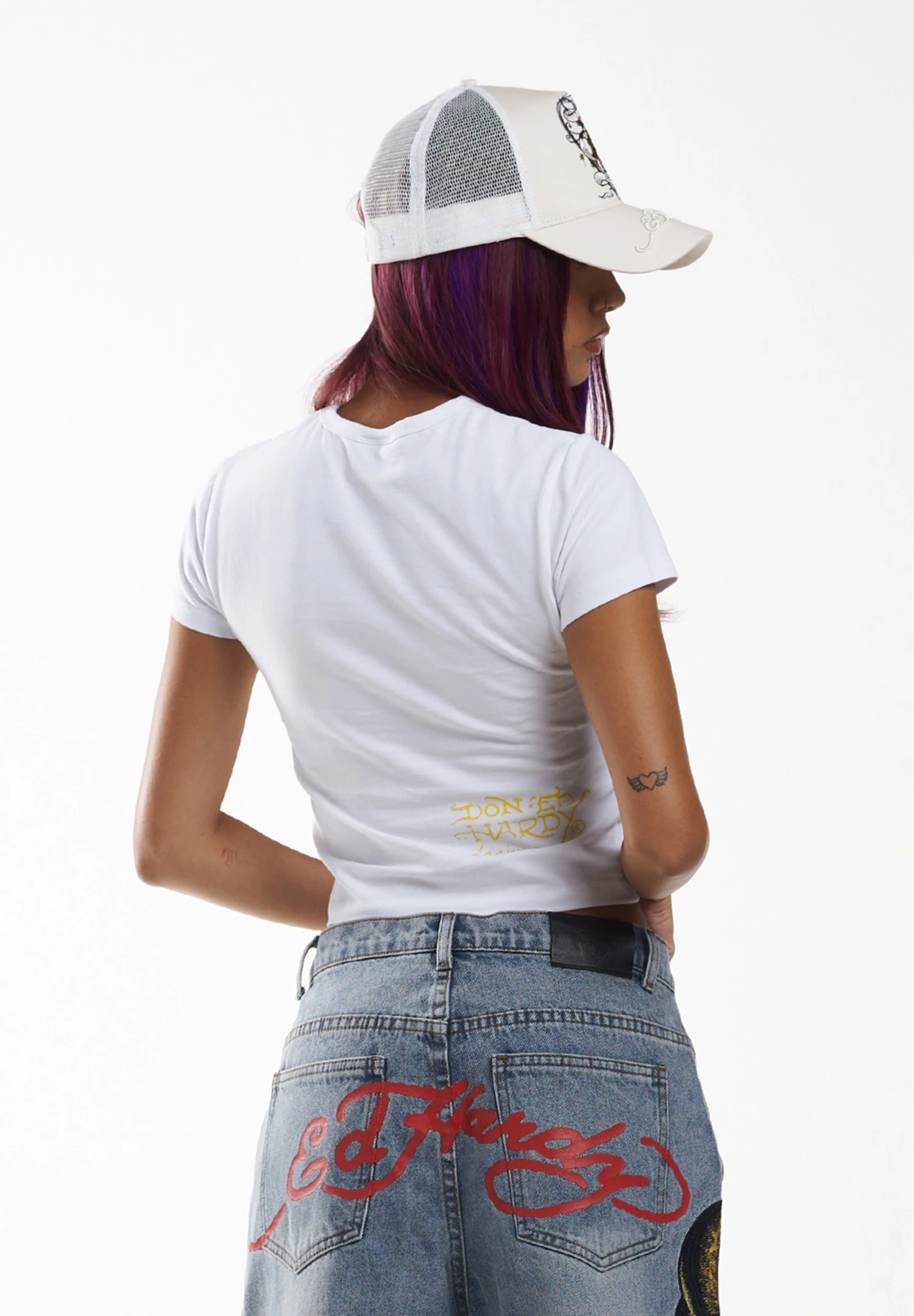 Ed Hardy Love-Runs-WildT-Shirt Con StampaWashed White Donna T-shirt E Top ED221D01I-A11 3 Ed Hardy Love-Runs-WildT-Shirt Con StampaWashed White Donna T-shirt E Top ED221D01I-A11 - immagine 3