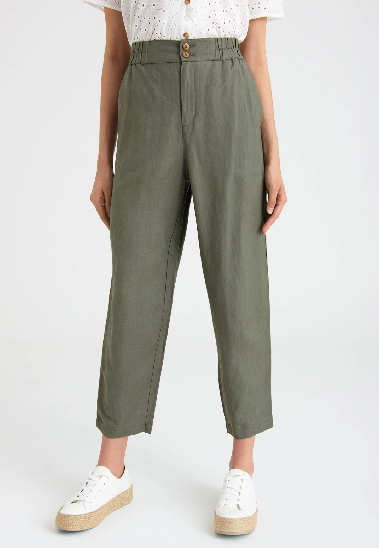 PantaloniOlive Donna Pantaloni G0Y21A01M-N11 1 PantaloniOlive Donna Pantaloni G0Y21A01M-N11